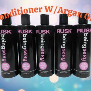 ( Lot 5 Bottles ) Rusk Being Sexy Hair Conditioner 12 oz w/ Argan Oil-Brand New